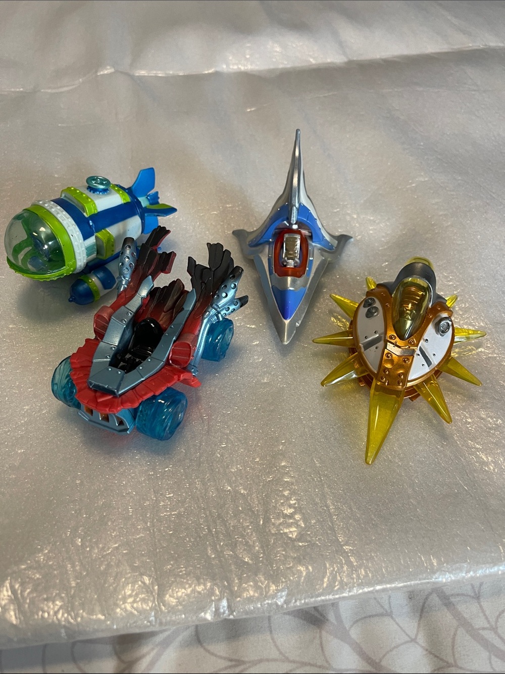Skylanders Vehicles-4- Dive Bomber, Hot Streak, Sky Slicer & Sun Runner